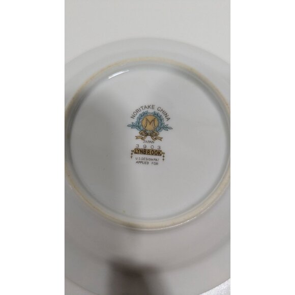 Noritake Lynbrook Berry Bowl Floral Gold Trim Porcelain Japan Vintage - Picture 7 of 8